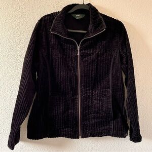 WOOLRICH Corduroy Rib Zip Front Light Jacket Women Size Large